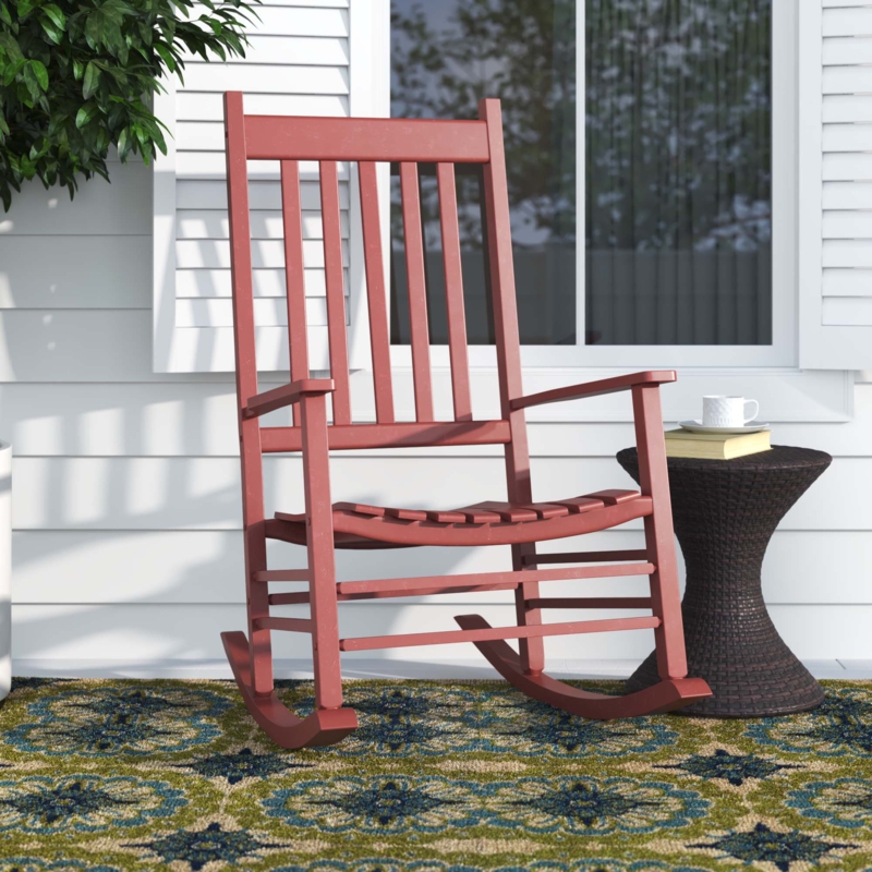 Traditional Wooden Rocking Chair for Indoors and Outdoors