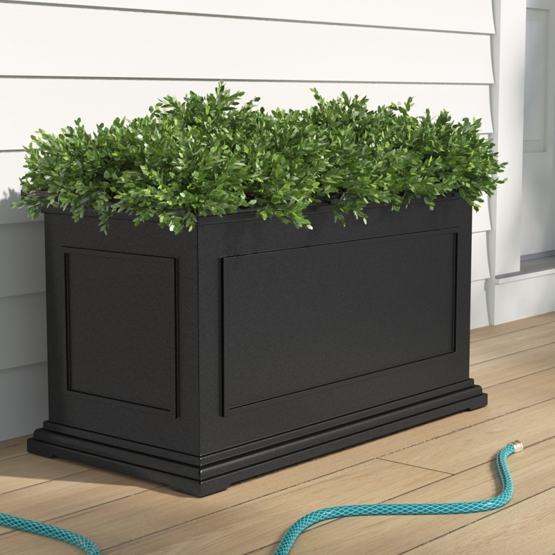 Unique Large Riveted Zinc Planter Set of 2 for Outdoor or Indoor Use, Garden, Deck, and Patio