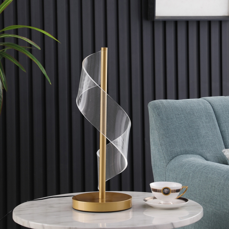 Modern "S" Curved LED Table Lamp