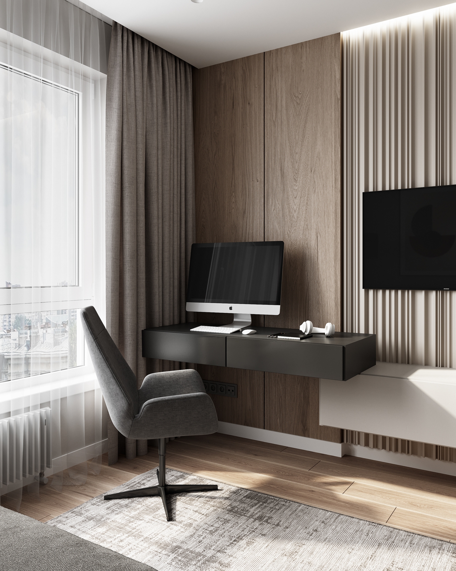 Add a Wall-Mounted Workspace
