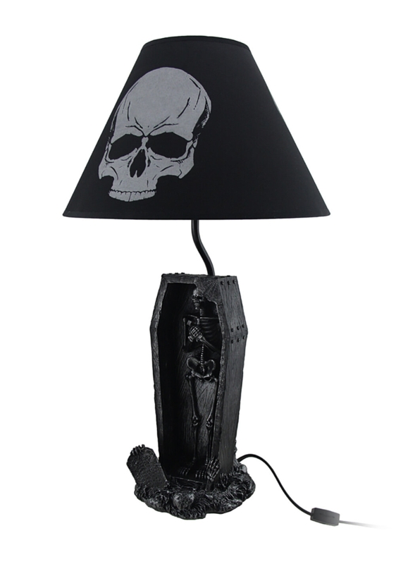 Skeleton Coffin Table Lamp