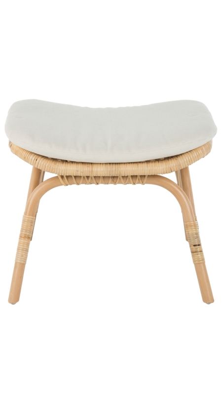 Loop Tufted Ottoman in Natural