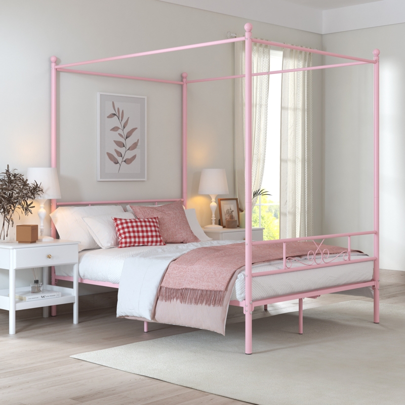 Alexandra low profile store canopy bed