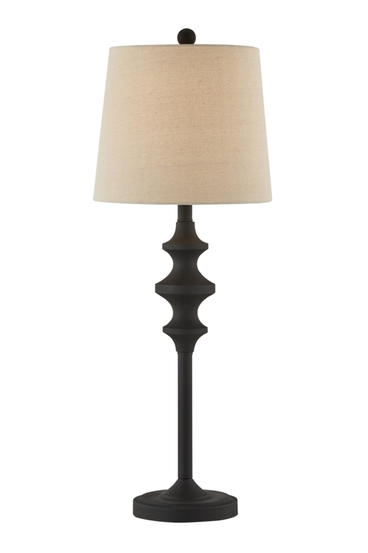 Solid Color Lamp with Linen Shade
