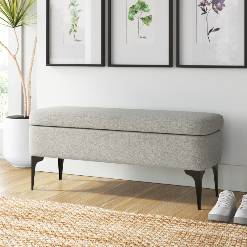 Upholstered Bench with Storage
