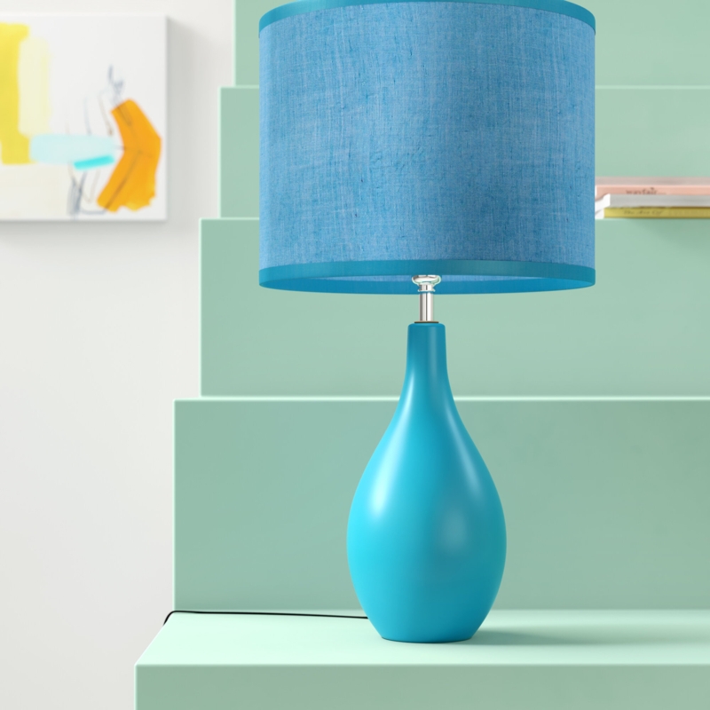 Gourd-Shaped Ceramic Table Lamp