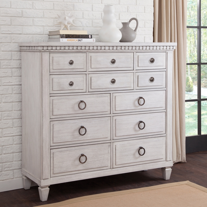 12-Drawer Chest with Modern Touches