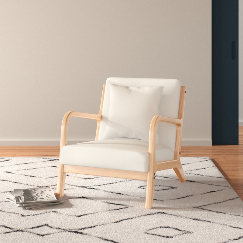 Scandi-Style Upholstered Armchair