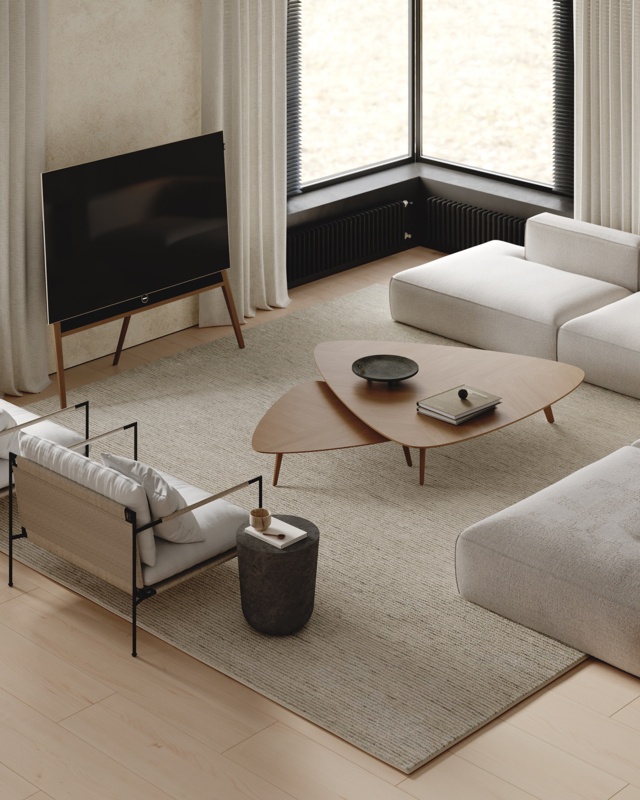 Arrange Furniture Diagonally