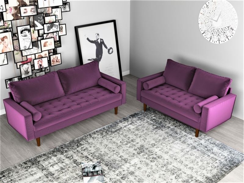 2-Piece Velvet Living Room Set