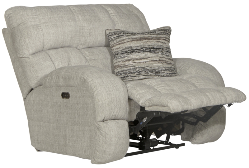 Lay Flat Recliner with Designer Accent Pillow