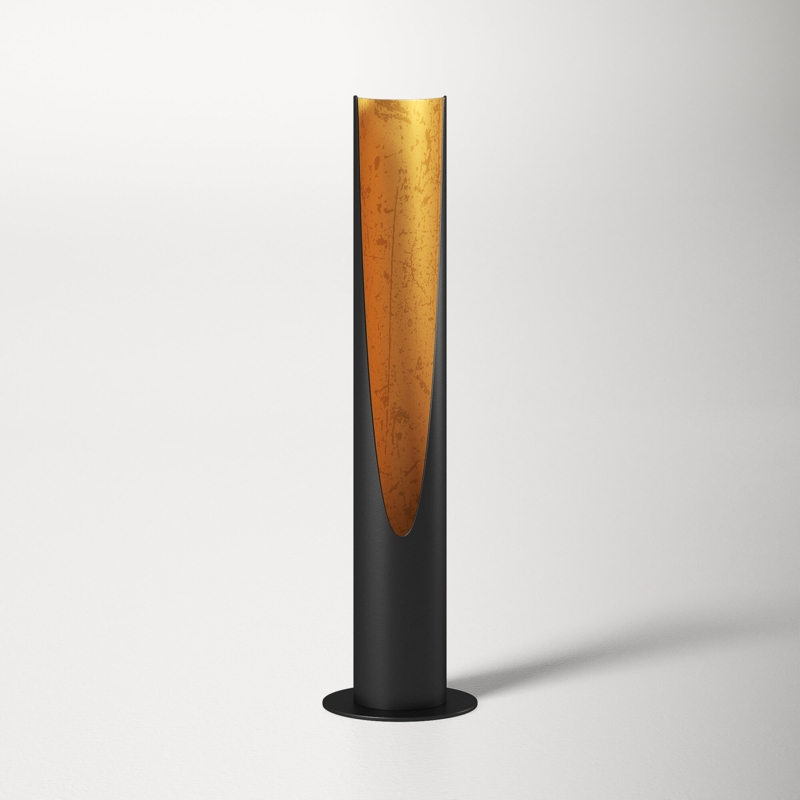 Sleek Metal Torchiere Lamp with Textured Finish