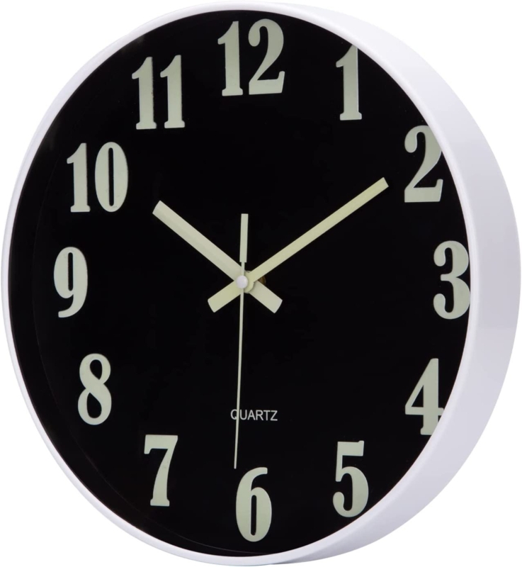 Glowing Wall Clock with Silent Sweep