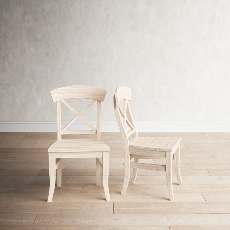 Contoured Plank-Style Side Chair