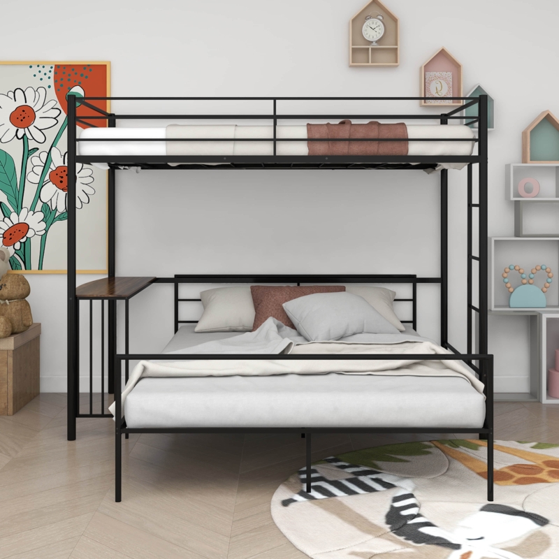 Bunk Bed with Desk and Storage