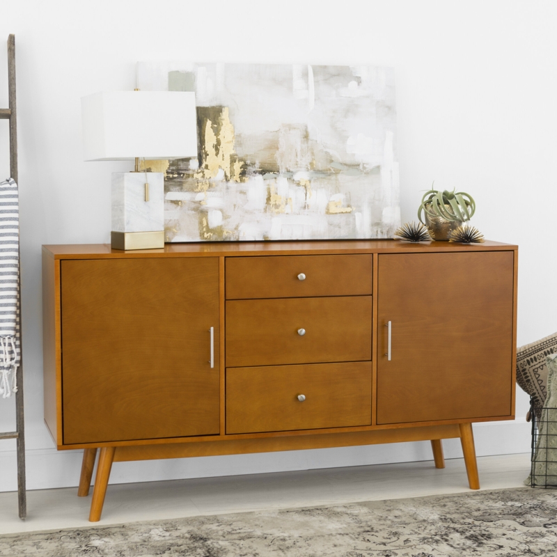 Sleek Media Stand with Storage