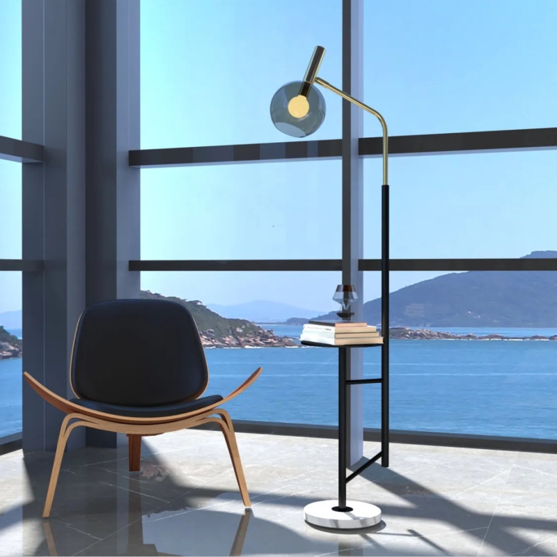Modern Arc Lamp with Tabletop