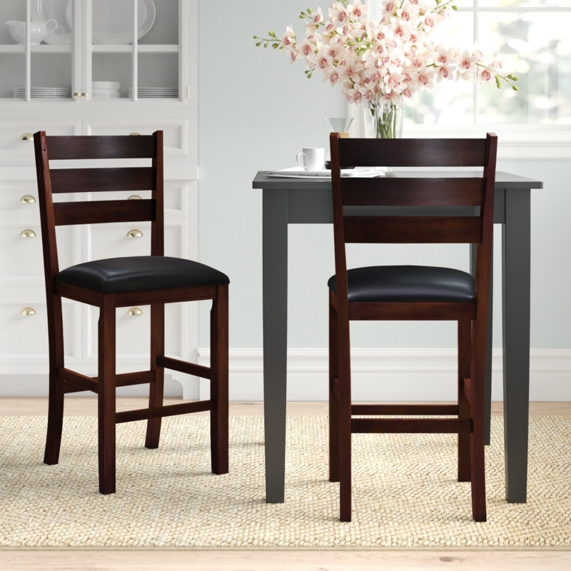 Traditional Two-Tone Counter Stool