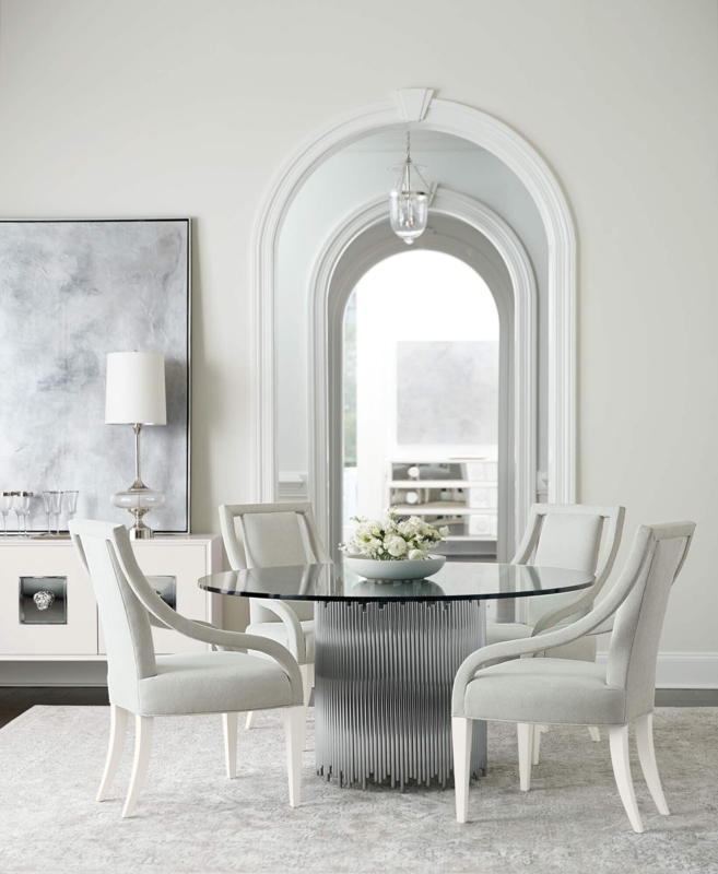 Bold Round Glass Dining Table