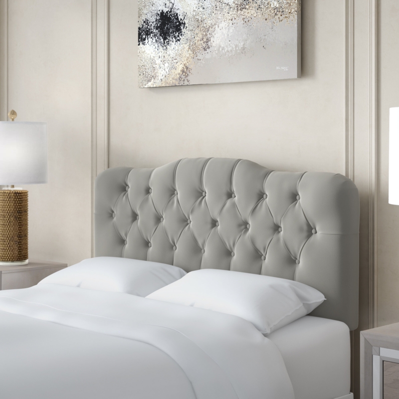 Curved Button-Tufted Headboard