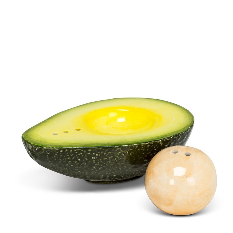 Avocado and Pit Salt and Pepper Shaker Set