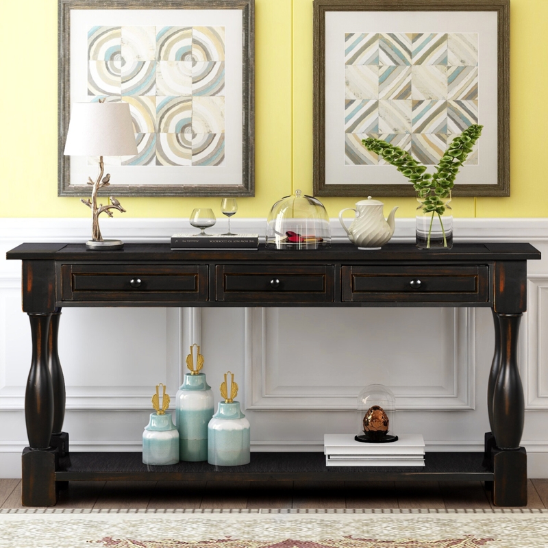 Mediterranean Style Extra-Long Console Table