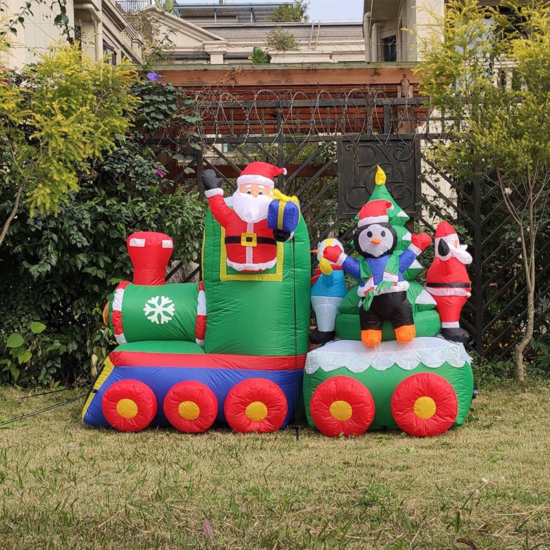 Inflatable Christmas Train Display