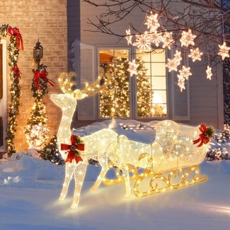 Outdoor Sleigh Decoration - Foter