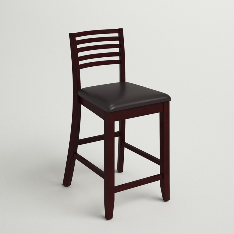 Traditional Full-Back Counter Stool