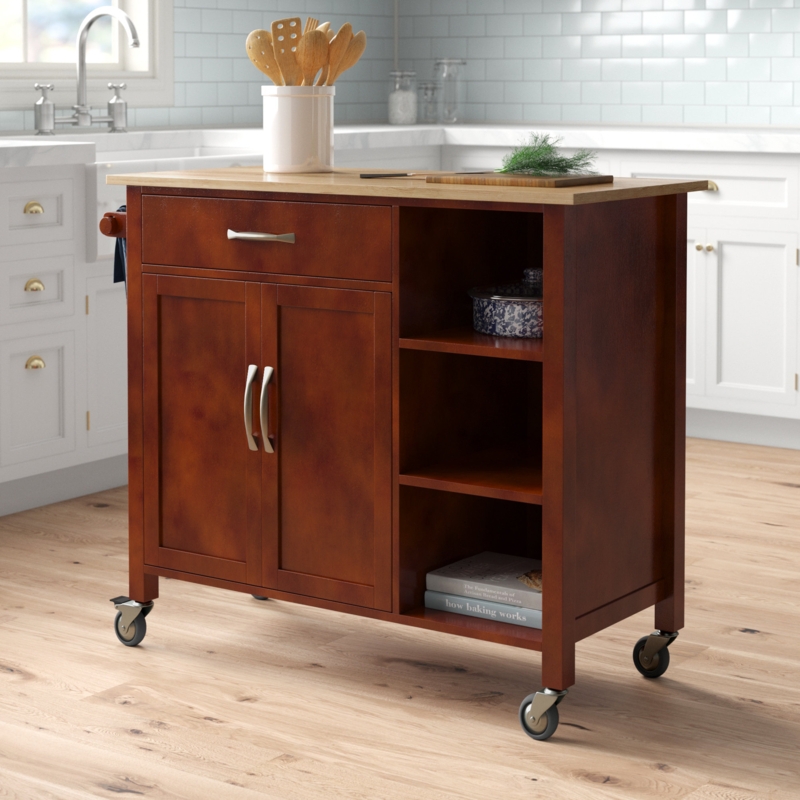 Mobile Kitchen Cart with Storage