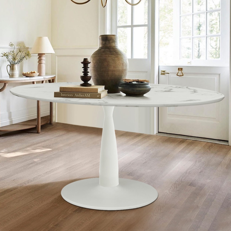 Small Footprint Oval Dining Table