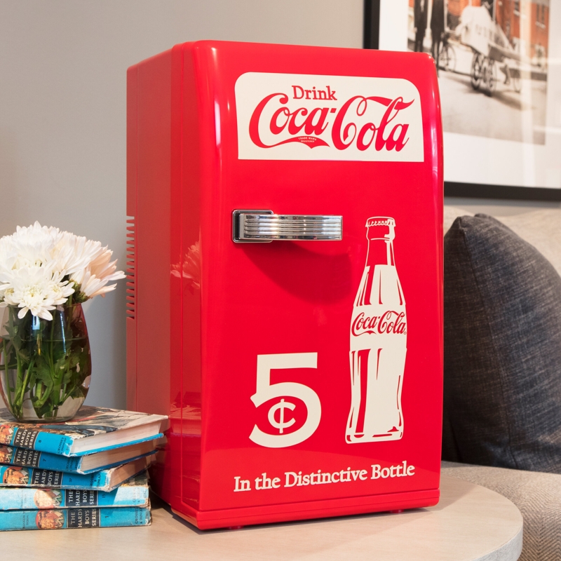 Coke Chrome Bar Stool with Swivel - Coca-Cola Things Go Better with Coke  Bottle Art 