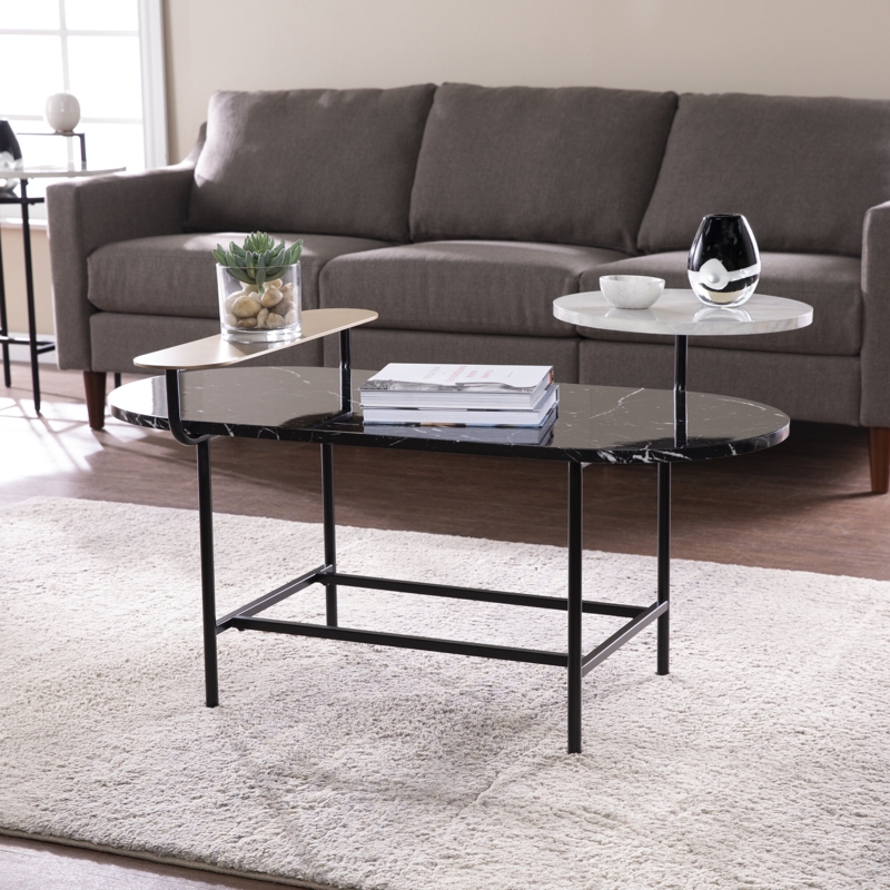 Modern Farmhouse Coffee Table with Drawer
