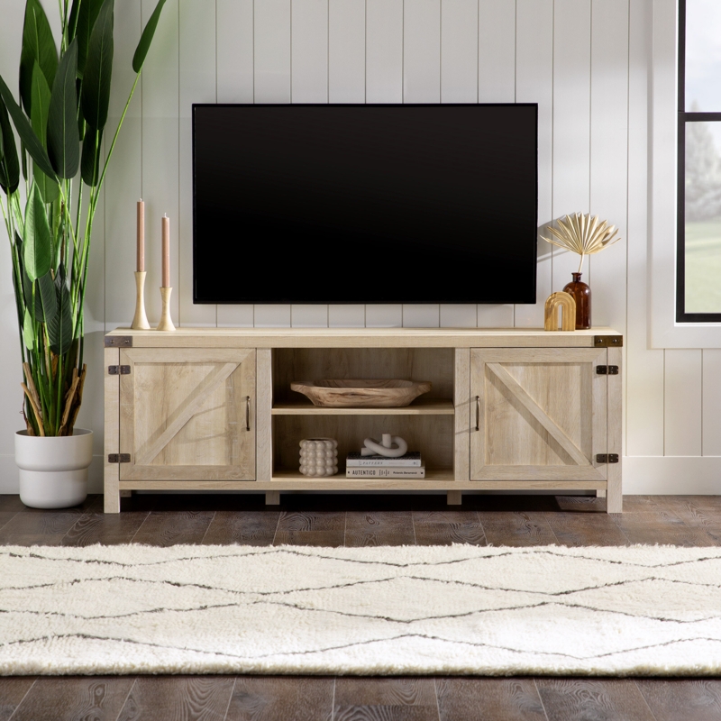 Rustic Farmhouse-Style TV Stand