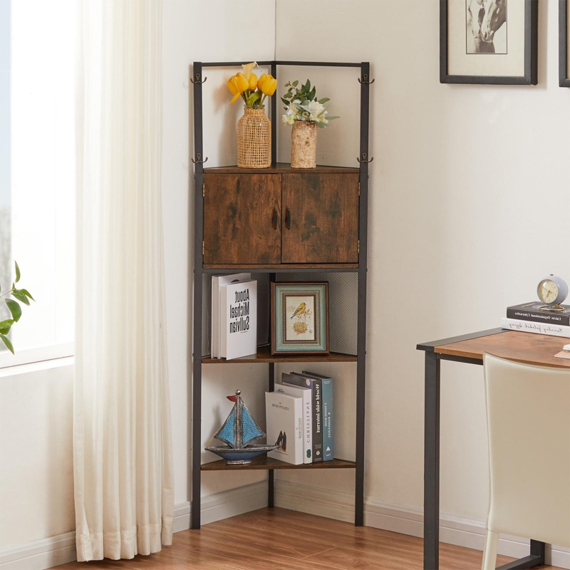 Corner Bookcase with Cabinet