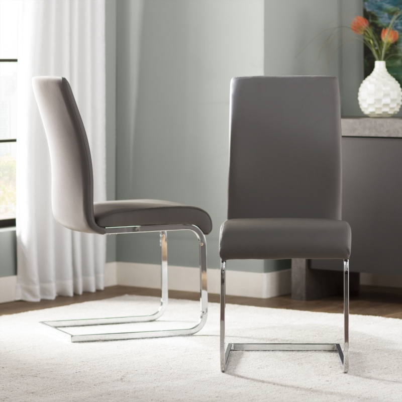Contemporary Faux Leather Side Chair