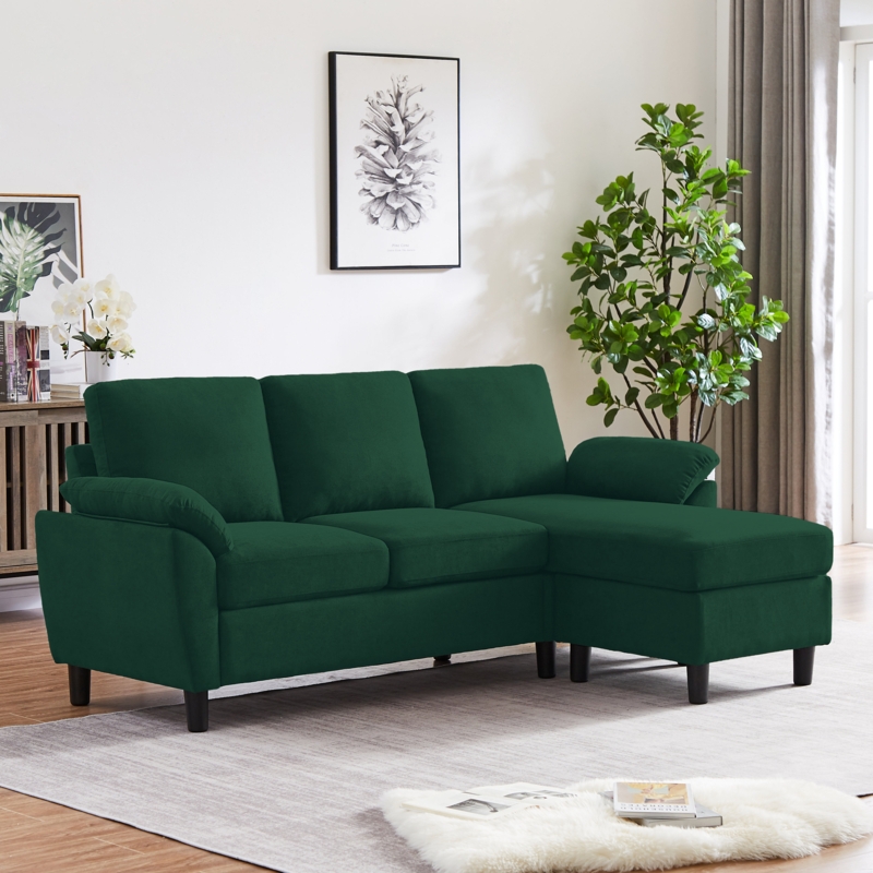 L-Shaped Sofa with Soft Seating