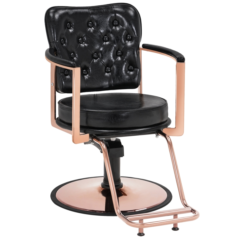 Vintage Salon Chair with Artistic Design