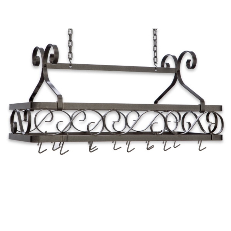 Kitchen Basket Rack with Foldable Arms