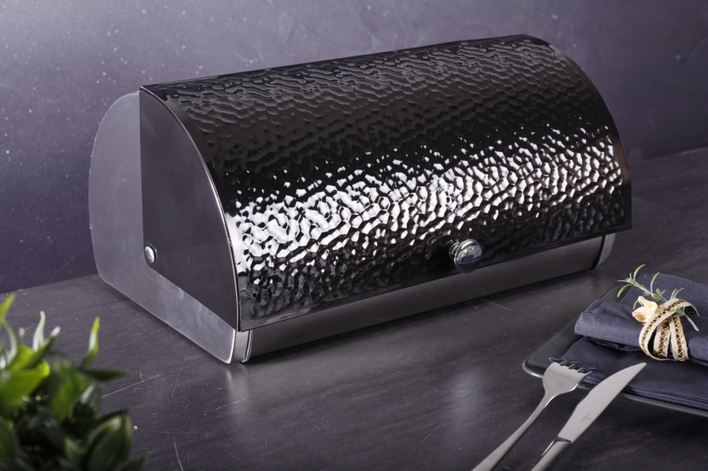 Roll-Top Stainless Steel Bread Box