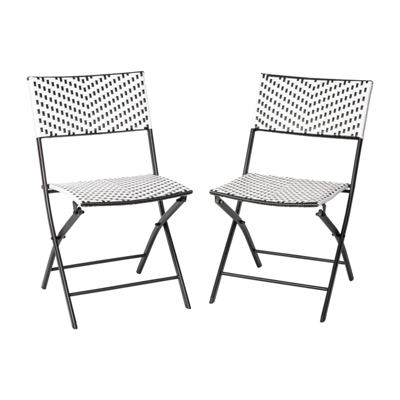 Set of 2 Modern Folding French Chairs