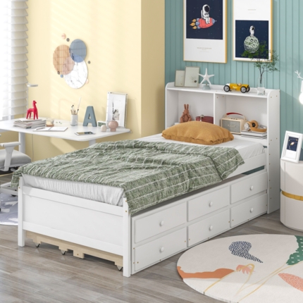 Trundle Bed With Bookcase - Ideas on Foter