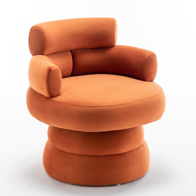 Elegant Polyester Velvet Accent Chair