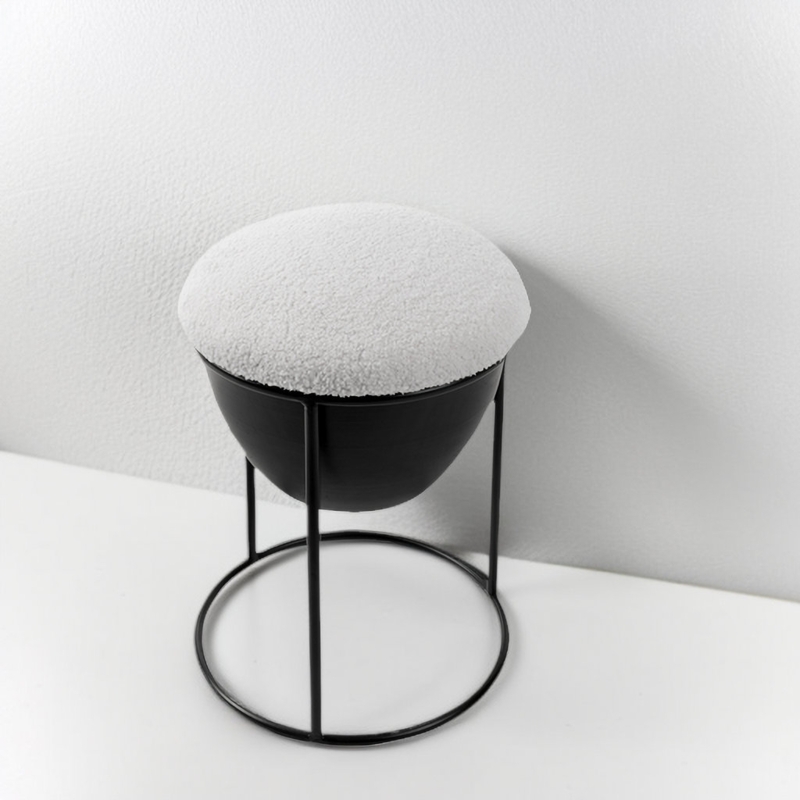 Small Accent Stool with Storage
