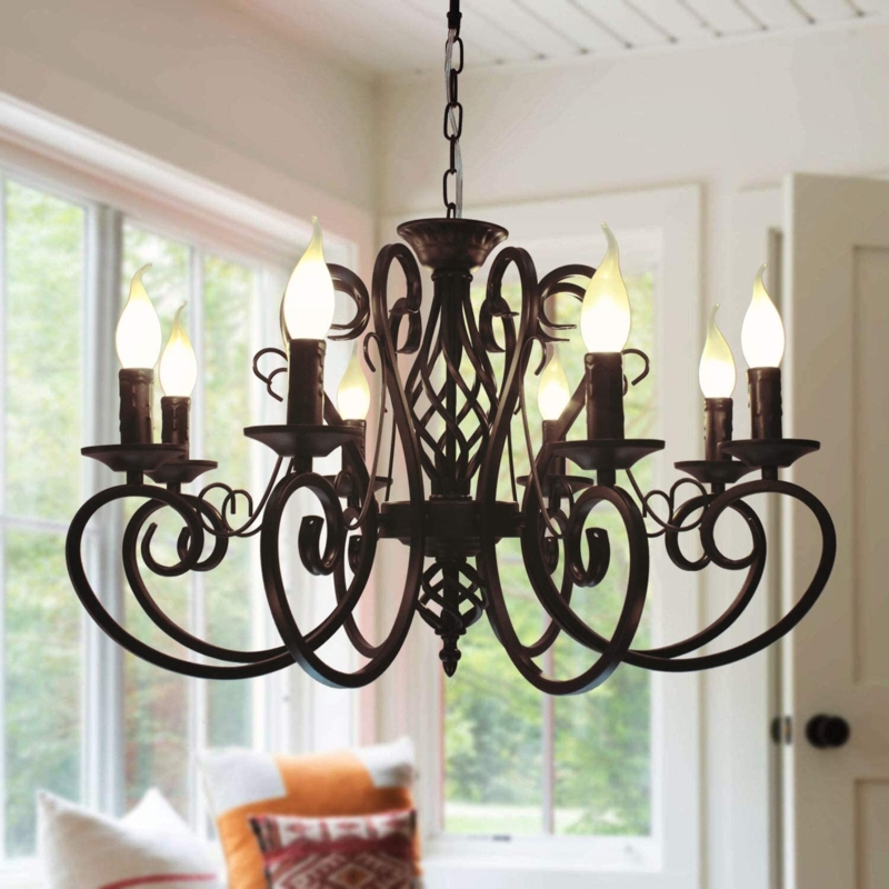 Artistic Scrolling Arms Chandelier