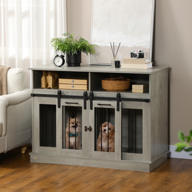 Dual-Function Dog Crate End Table
