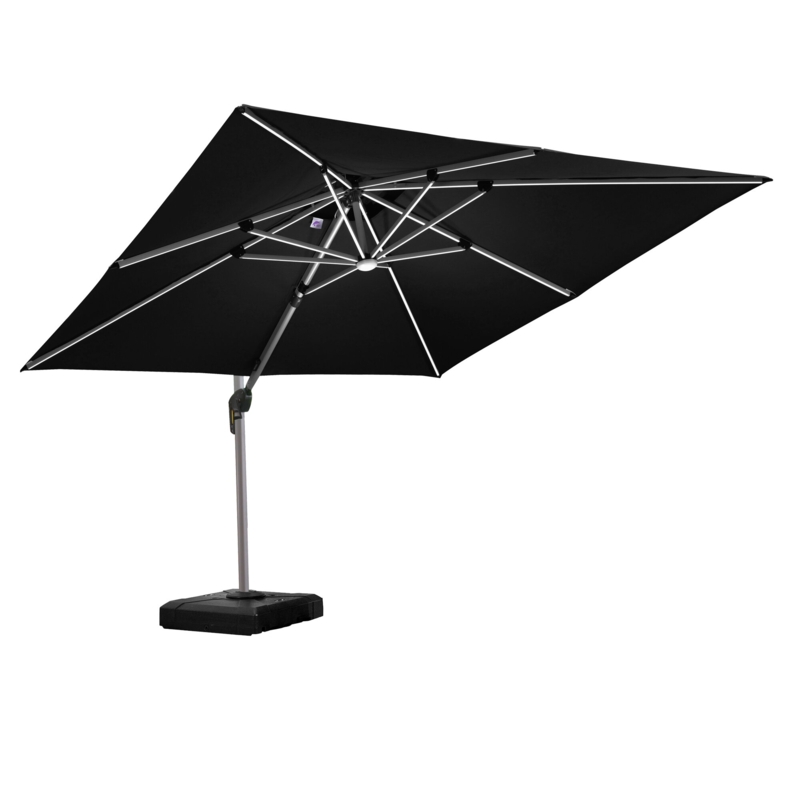 Offset Patio Umbrella with Alloy Steel Frame