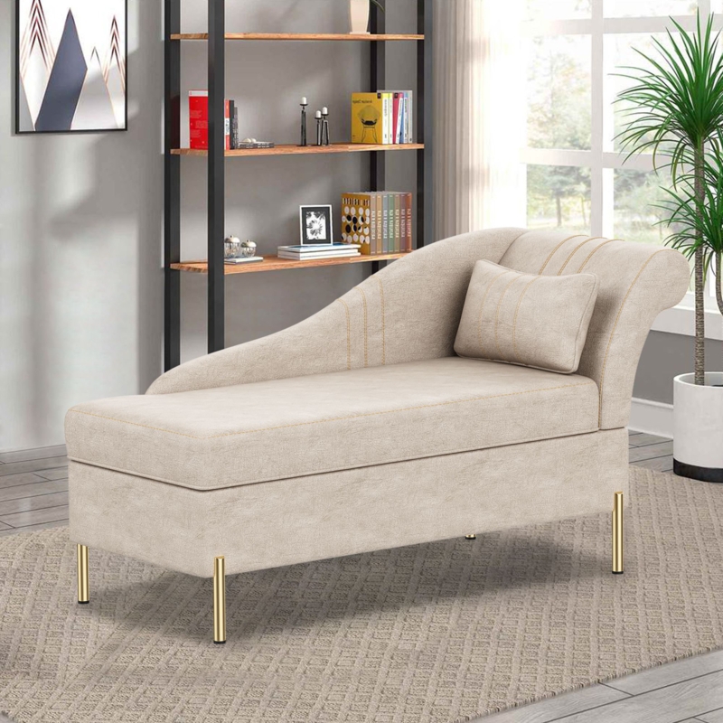 Right-Arm Chaise Lounge with Storage