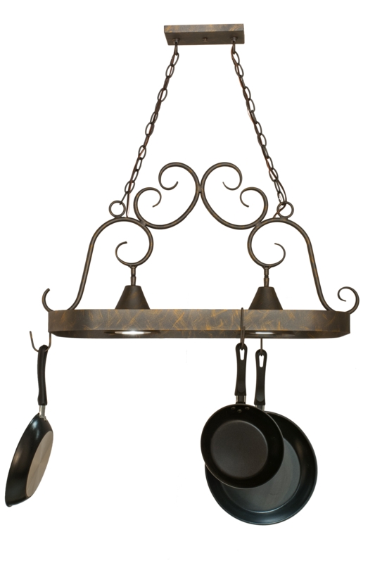 French Bronze Cookware Display and Lighting
