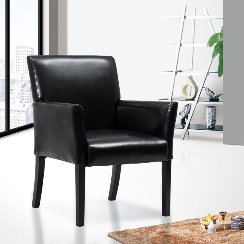 Black PU Leather Executive Armchair